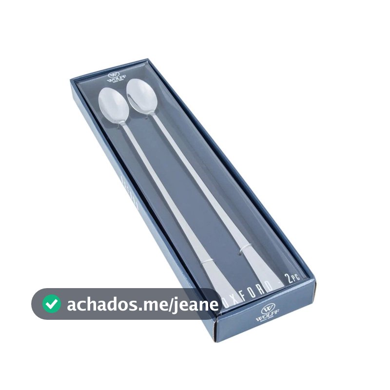 Conjunto 2 Colheres Aço Inox Bailarina 30 cm Wolff