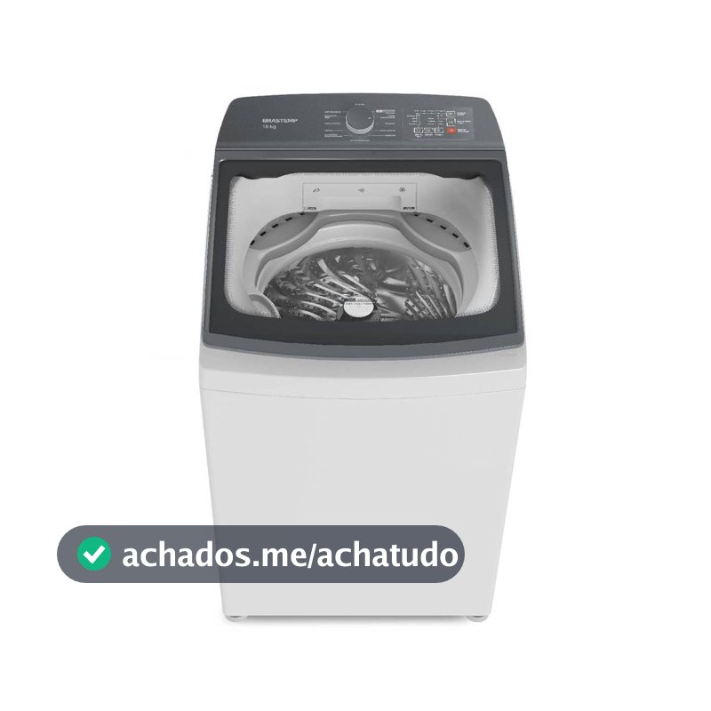 Máquina de Lavar Brastemp 18Kg Branca com Ciclo Tira Manchas Advanced e Ciclo Antibolinhas - BWF18AB