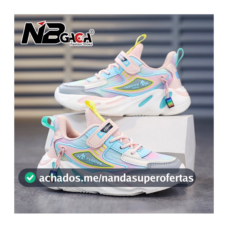 Sapatos De Tênis Para Crianças De 5-18 Anos De Idade Casuais Meninas De Malha De Couro Corrida Esportiva Tamanho 27-39