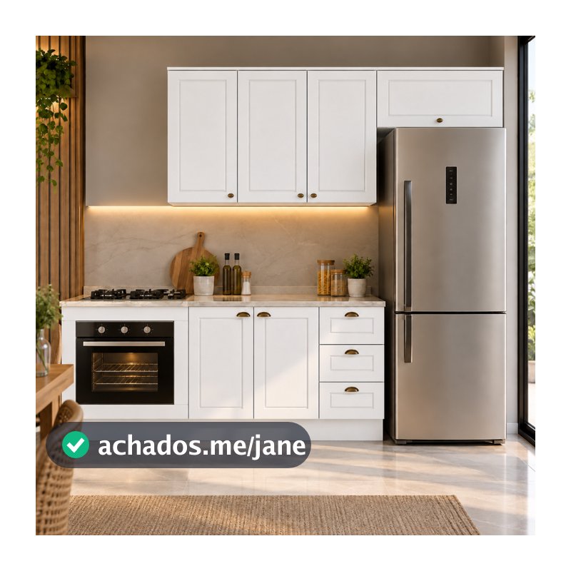 Cozinha Amy 4 Peças MDF Módulo Forno De Embutir 280 Casa 812