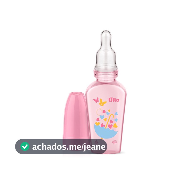 Mamadeira Chuquinha Primeiros Passos 50ml Rosa - Lillo