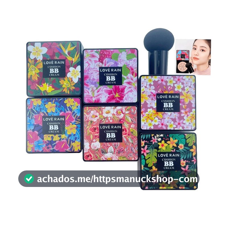 BB CreamBase/Corretivo com Esponja com Formato de Cogumelo Base Clareador Maquiagem Creme Clareador Cor Marfim e Natural