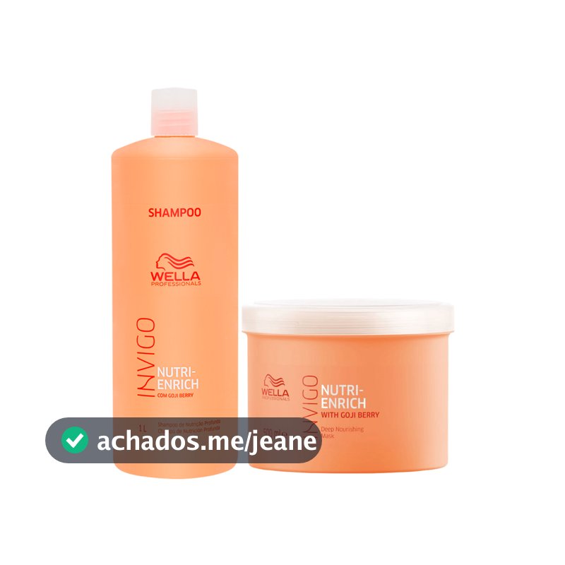 Kit Wella Shampoo + Máscara Invigo Nutri-Enrich