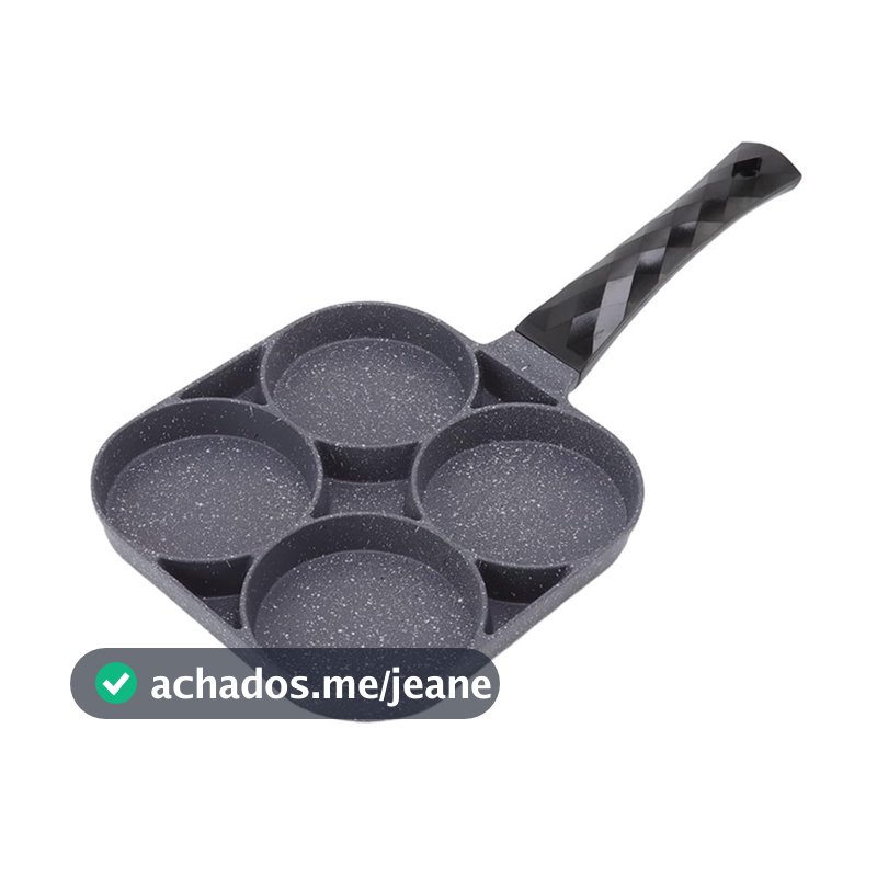 Frigideira Multifuncional Quatro Espaços Para Ovos Panqueca Minimen 4 em 1