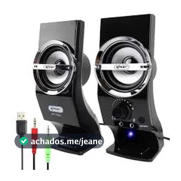 Caixa De Som Mini Auto Falante Notebook Pc Knup Kp-7024 5w