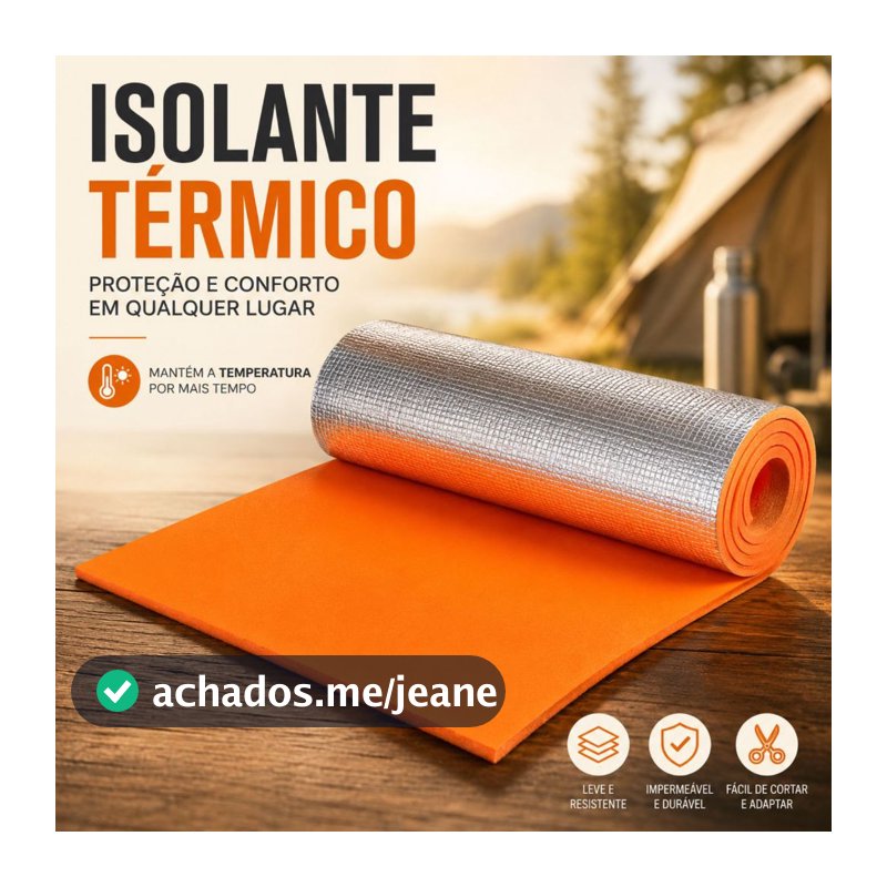 Isolante Térmico Camping Eva Aluminizado 180x50cm