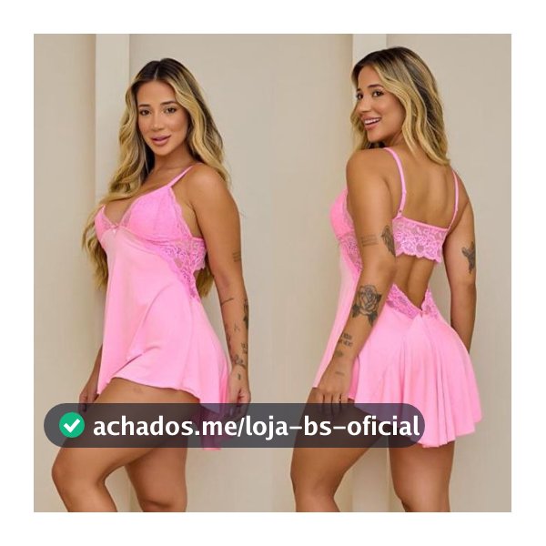 Camisola Sexy Renda | Costa Nua | Pijama Sensual | Roupa de Dormir Sexy | Sem bojo | Lingerie Sexy