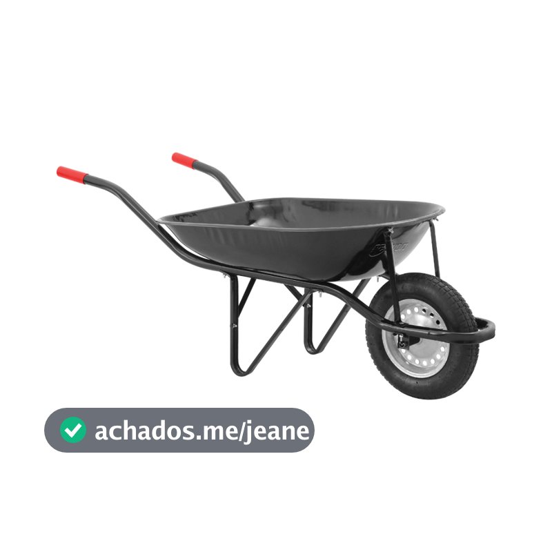 Carrinho de Mão com Pneu e Câmara Caçamba Redonda NOVE54 Oferta