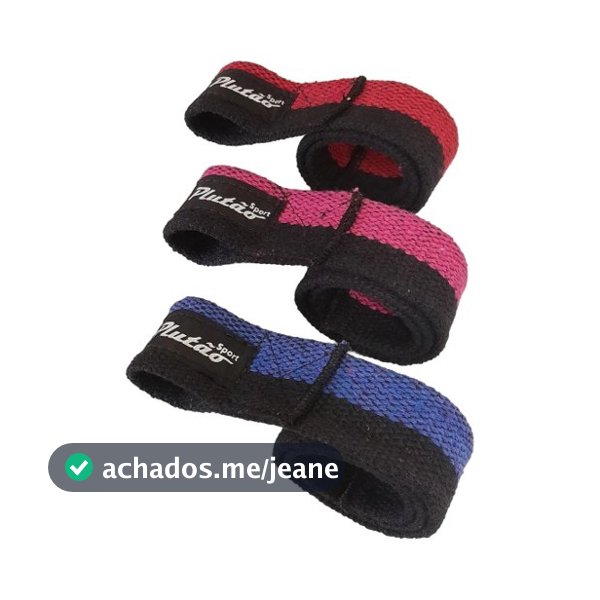 Tala Straps 100% Algodão Profissional/ Academia/ Musculação/Profissional valor do par.