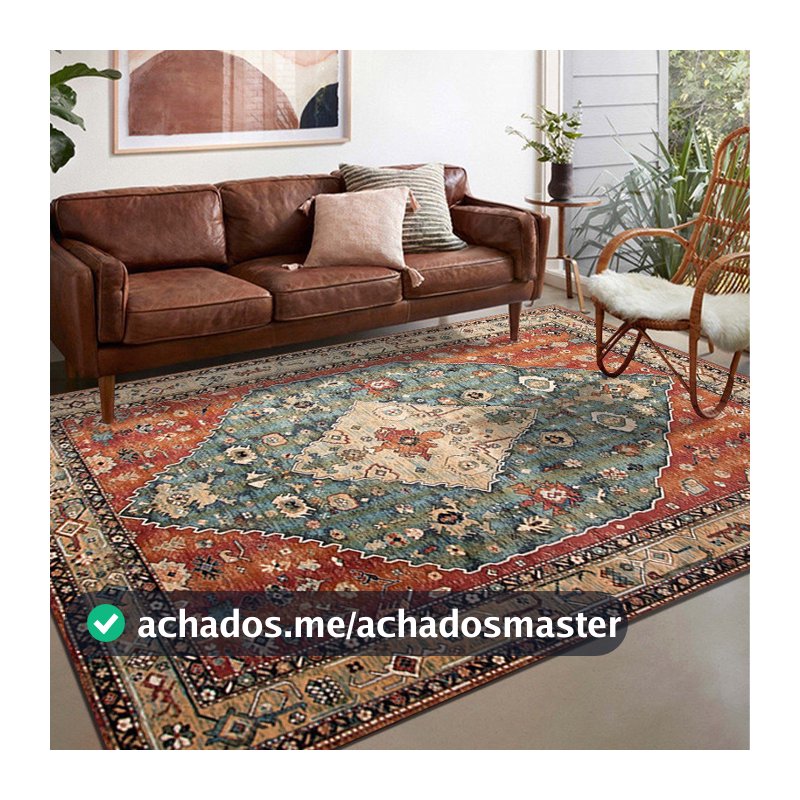 Tapete Persa Boêmio De 200  300cm Para Hotel Ou Casa De Família Estilo Étnico Completo Decoração De Sala De Estar