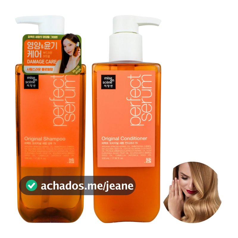 Shampoo E Condicionador Perfect Sérum Mise En Scène 530ml
