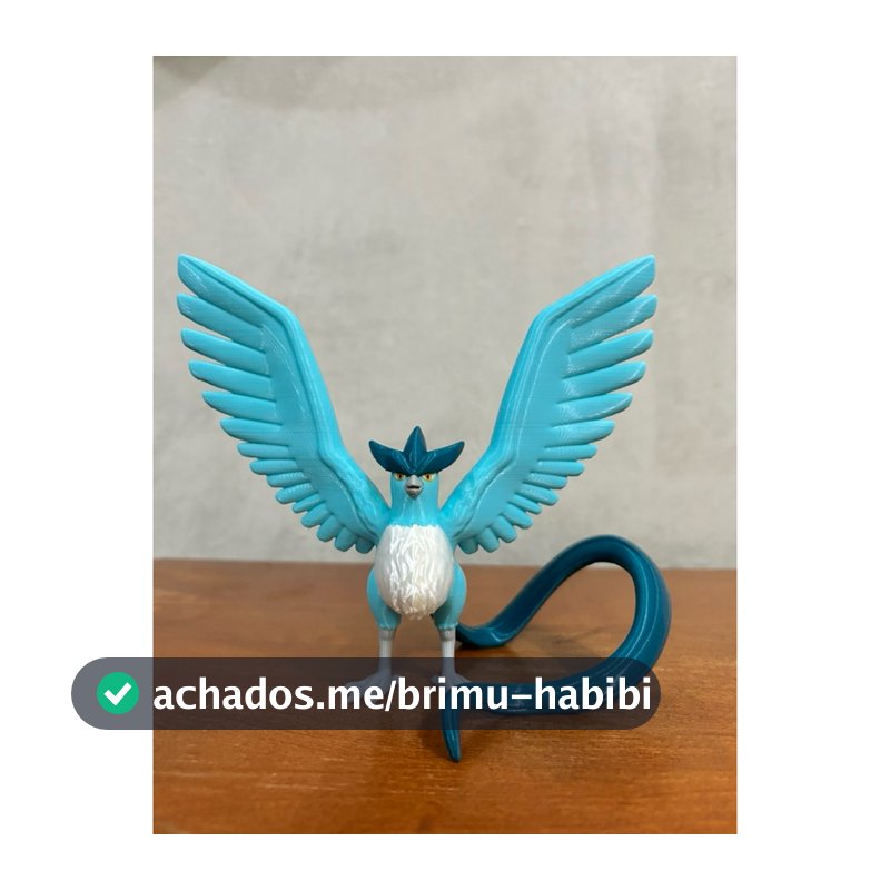 Miniatura Articuno Pokémon Lendário – Impressão 3D