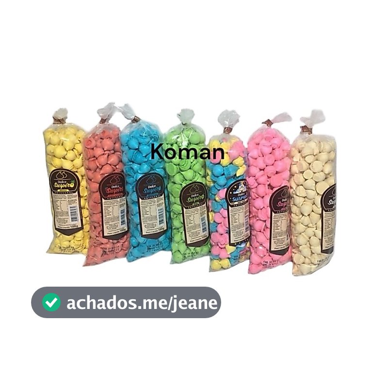 Suspiro Mini 1000 unidades kit c/7 pcts de 100g - escolha a cor Dolce Suspiro
