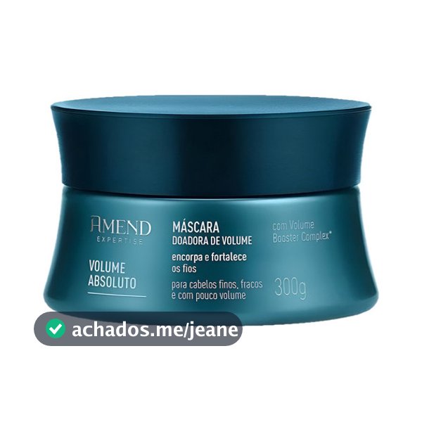 Máscara Doadora De Volume Absoluto Amend 300g