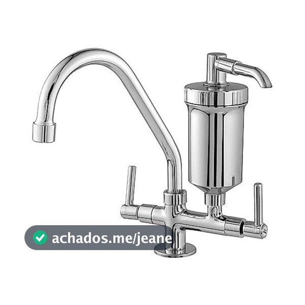 Torneira Cozinha Com Filtro Mesa Bancada Cromada