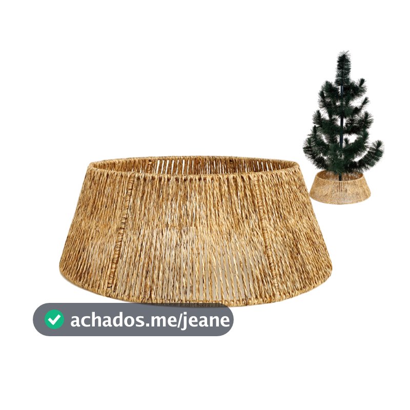 MINI Saia Árvore Natal Artesanal Sisal 40x30x15 Tam P