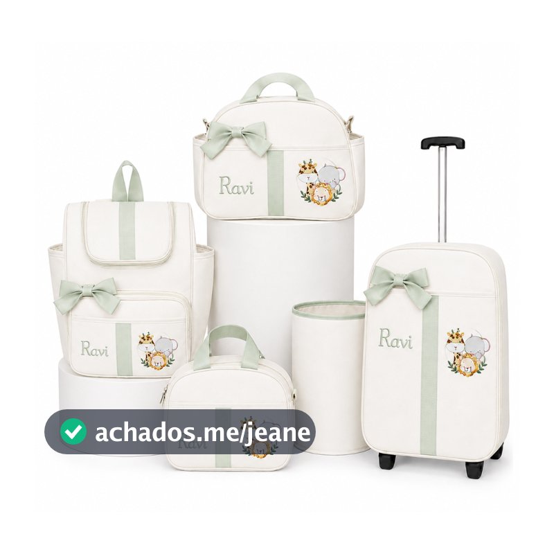 Bolsa Maternidade Personalizada Safari Térmica Luxo