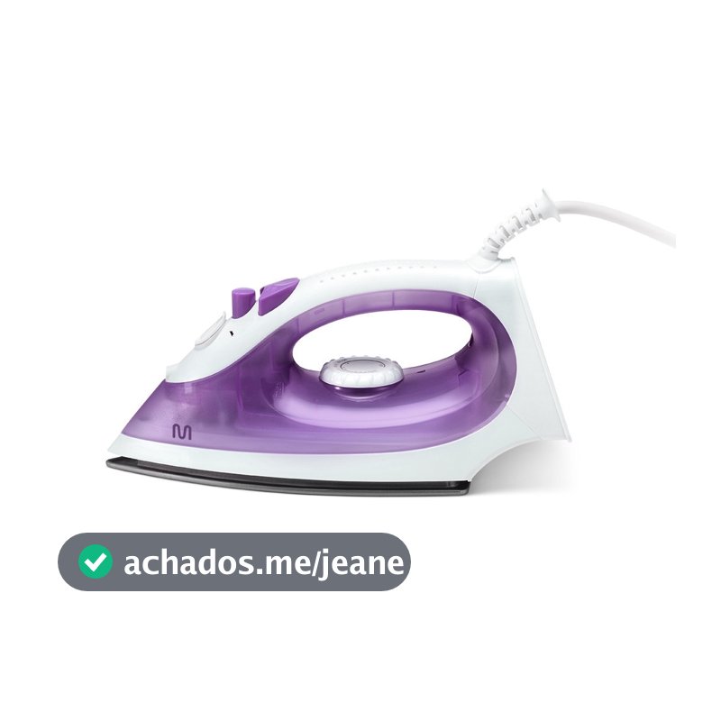 Ferro de Passar Roupa Seco e a Vapor 220V 1200W Base Cerâmica c/ Spray Multi Home - HO463