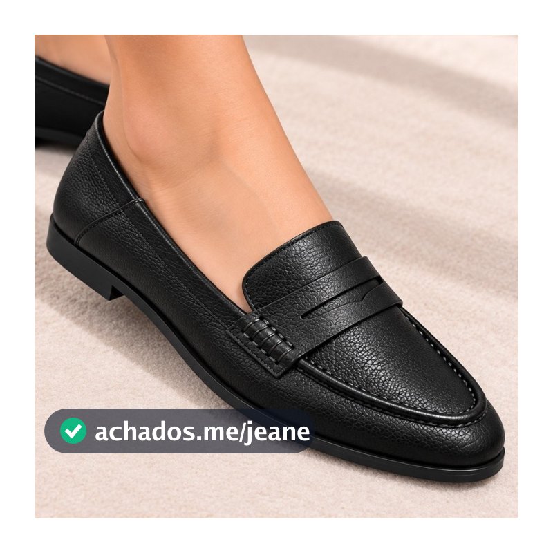 Mocassim Feminino Couro Legítimo Loafer Casual Confortável Solado Antiderrapante Trabalho