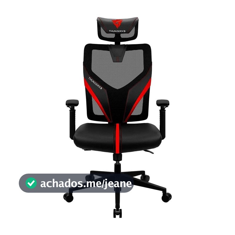 Cadeira ThunderX3 Ergonomic Yama1, Black/Red - 69675