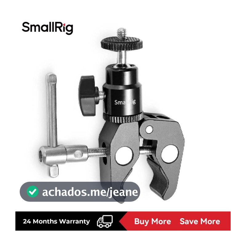 Montagem De Super Braçadeira Smallrig Com Cabeça De Esfera De 1/4 " Parafusada 1124