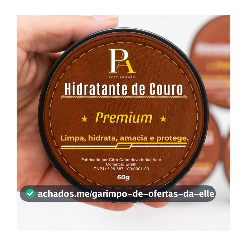 Cera Hidratante De Couro Limpa Hidrata Amacia e Protege - PolyAromas