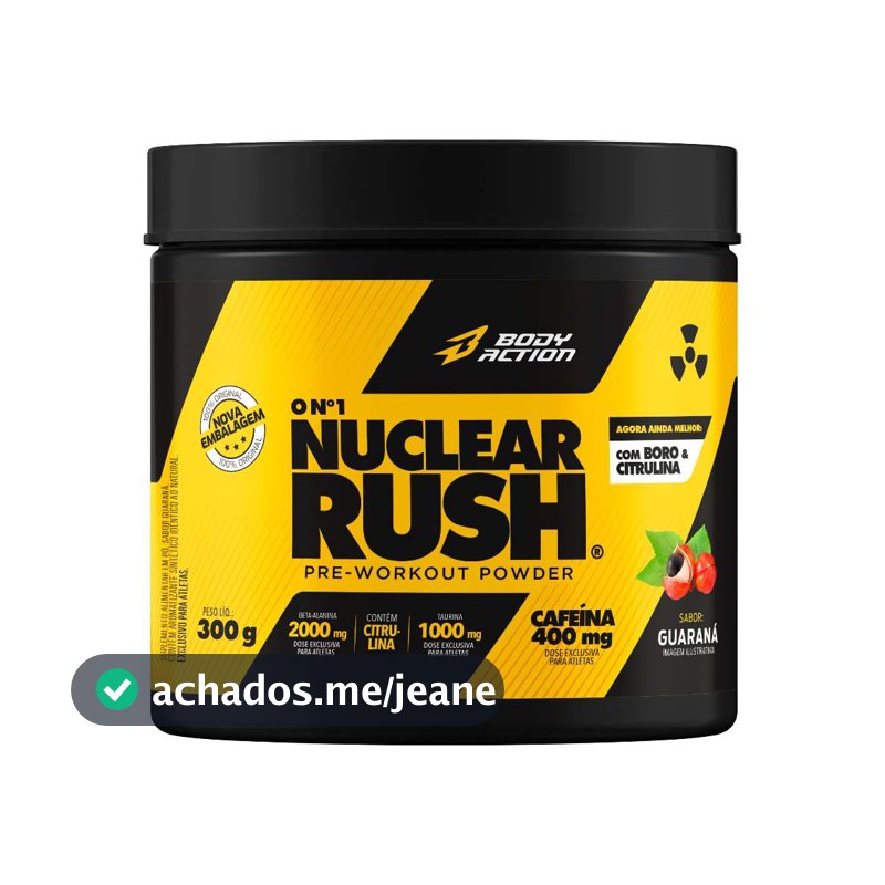 Nuclear Rush 300g Pré Treino Bodyaction