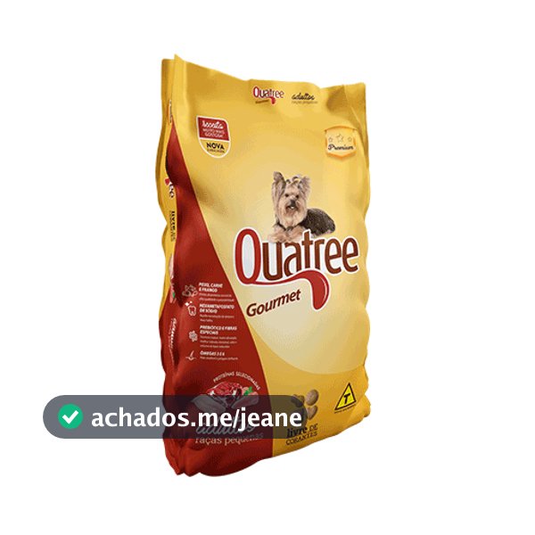 Ração Quatree Gourmet Adulto Raça Pequena 3 kg