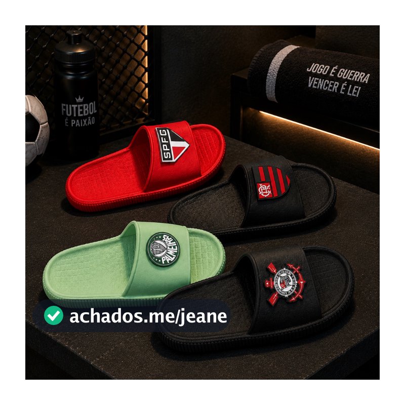 Chinelo Slide Time - Confortavél Adulto e Infantil - Lançamento