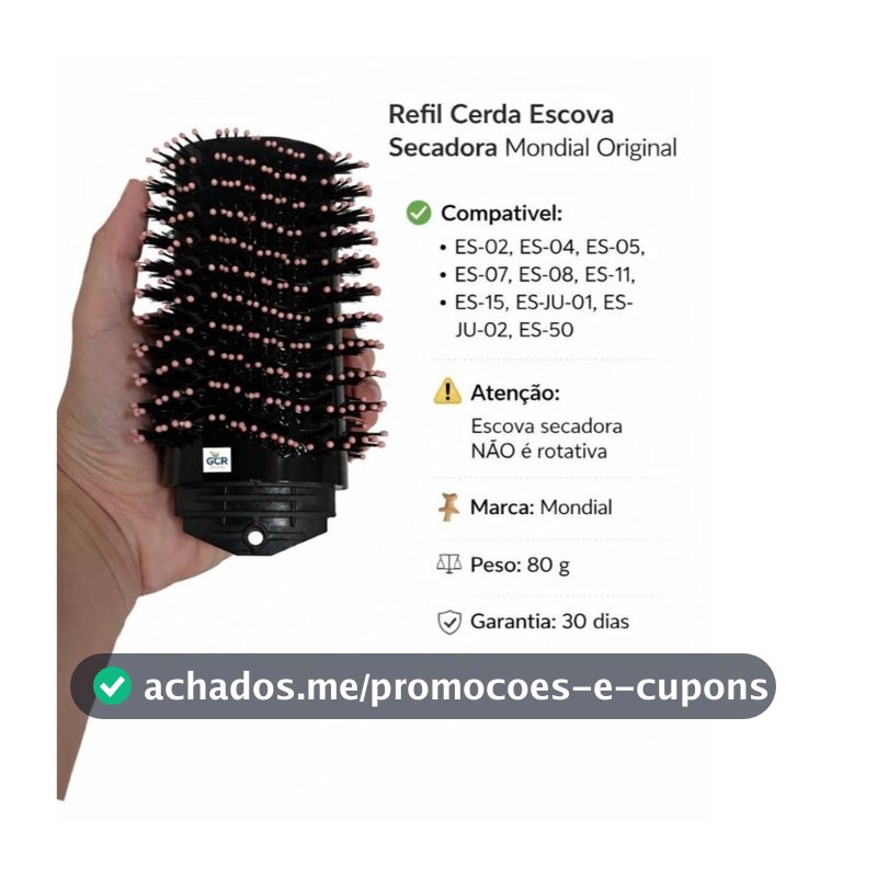 Cerdas Compatível Com Escova Secadora Mondial Golden Rose Es-02