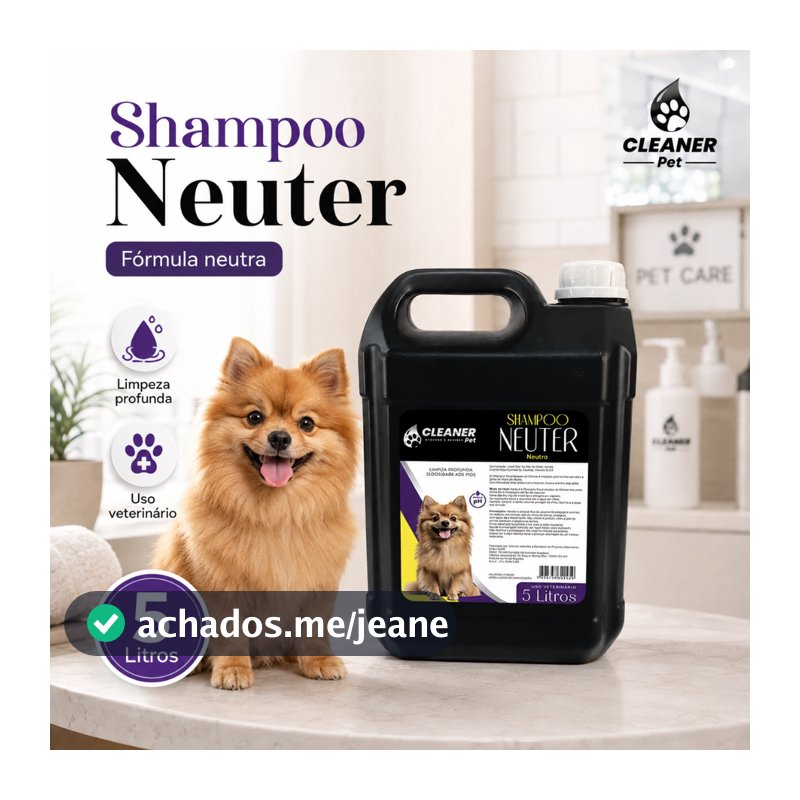 Shampoo Neutro Profissional para Cachorro 5 Litros Shampoo Pet 5 Litros Banho e Tosa Pet Shop Pronto Uso UP Clean