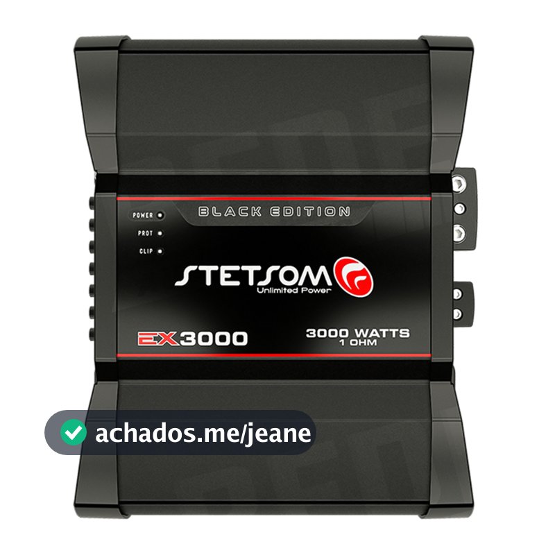 Módulo Automotivo Stetsom EX3000 3000W RMS Som Automotivo Digital 1, 2 ou 4 Ohms
