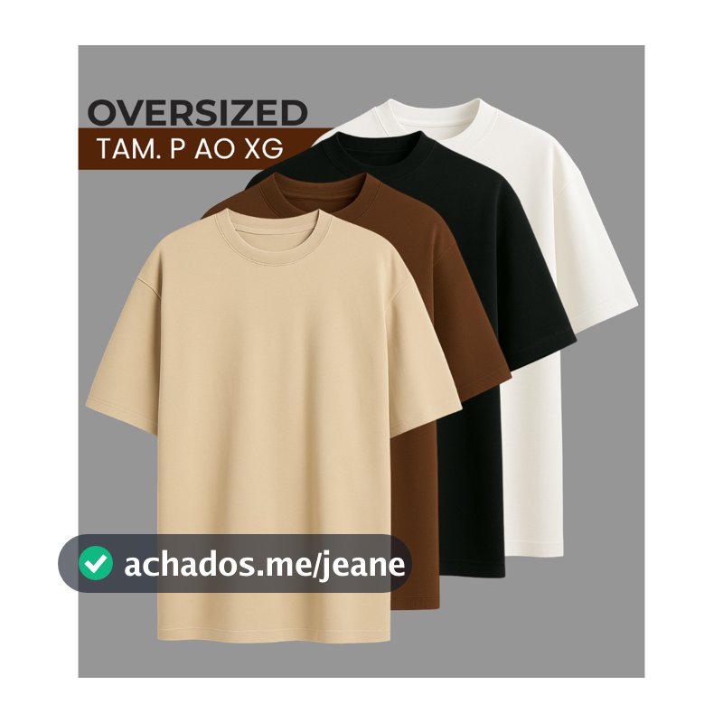 Camiseta Oversized Masculina Algodão Premium Streetwear Moderna Skate Conforto Premium