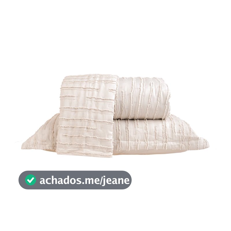 Kit Colcha Essence Tessi 3 Peças | Cobre-Leito Matelado Casal Queen King com 2 Porta-Travesseiros