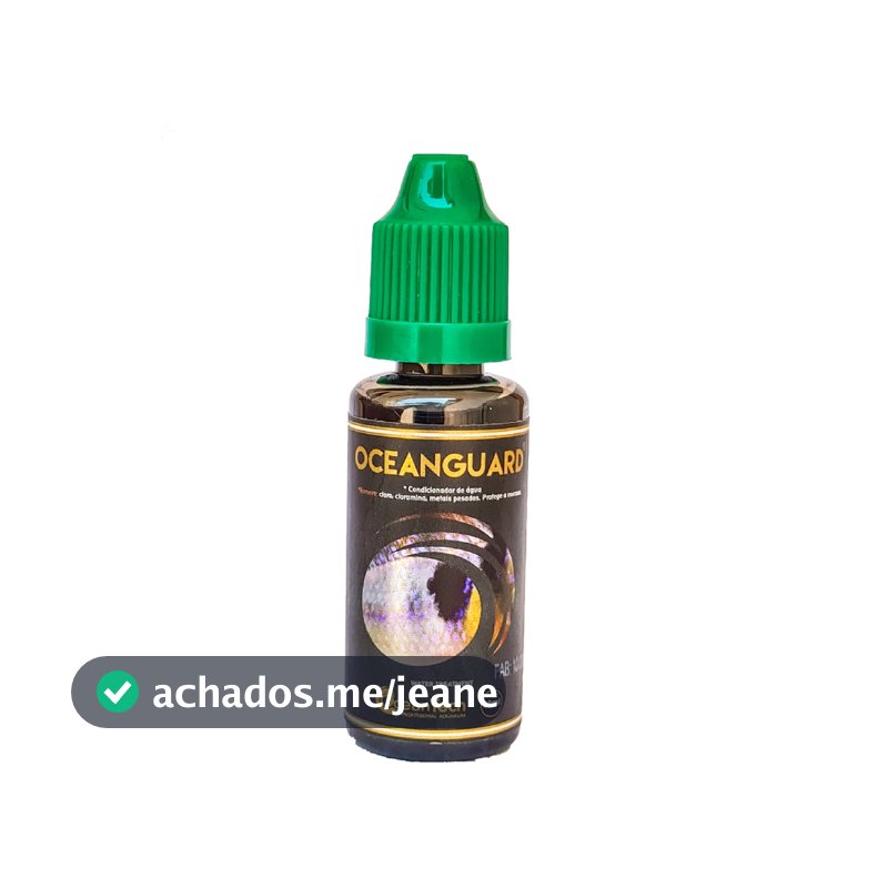 Condicionador de Agua 20ml Ocean Guard remove cloro Aquario