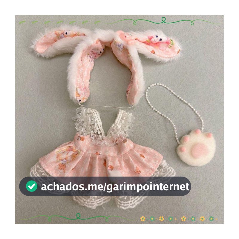 Roupas De Boneca , 20CM Multicolorido Boné Vestido Terno , Acessórios Mudança Jogo De Vestir Cosplay Hairband Suspender