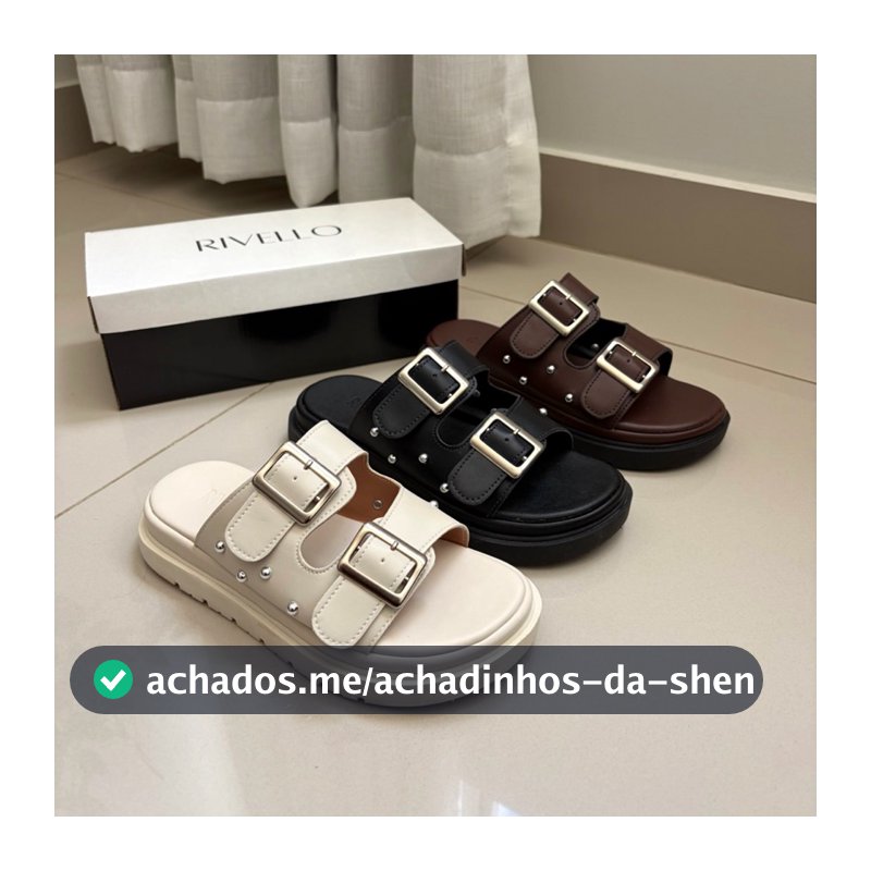 Papete Birken Feminina Plataforma Conforto Premium Ajustável Fivela Metal Tendência 2026 Rivello