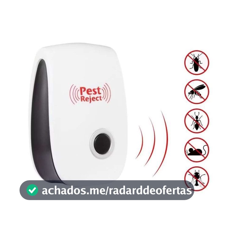 Repelente Eletrônico para Mosquitos, Moscas, Baratas e Ratos