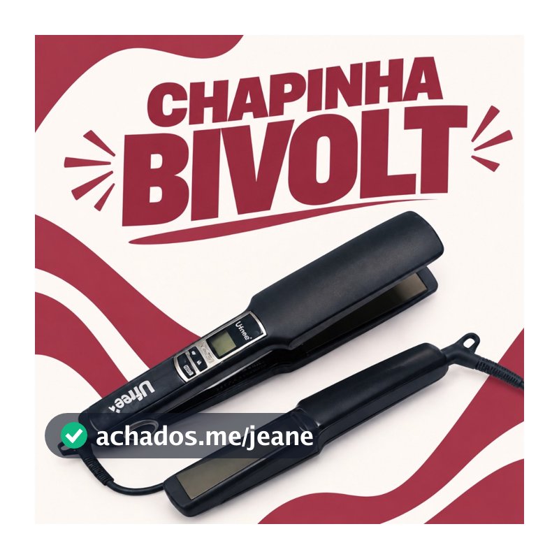 Chapinha 3 em 1 Prancha Babyliss Trionda Escova Secadora 2 em 1 Redonda e Quadrada