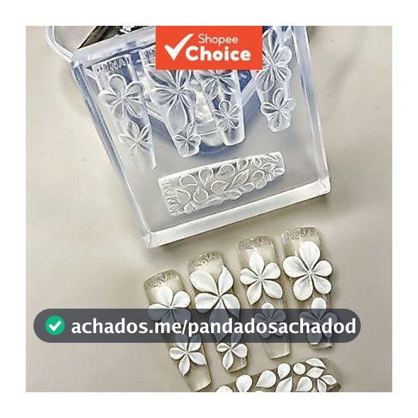 Molde de Silicone Flor de Lírio 3D para Escultura em Unhas, Encantos e Gravuras