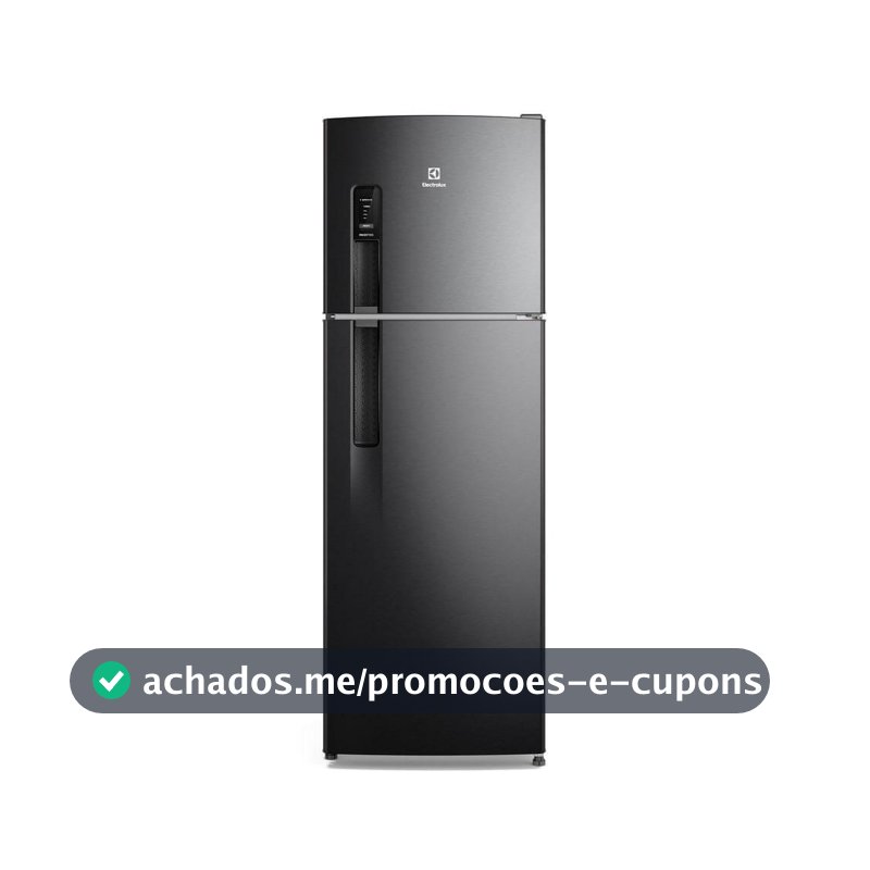 Geladeira Electrolux Frost Free 380L AutoSense Inverter Black Inox Look (IF41B)