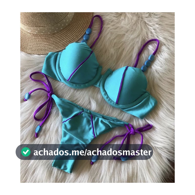Biquini Feminino de cor sólida com alça ajustável maio Maio Feminino Praia