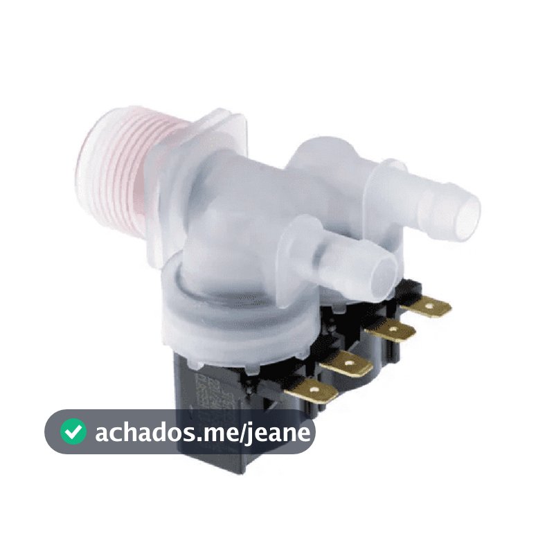 Válvula Entrada Agua Dupla 220v Compativel C/electrolux 13kg