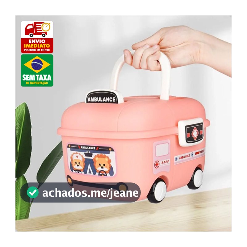 Caixa Organizadora Lancheira Infantil Carrinho de Brinquedo com Rodinhas Modelos  Coloridos