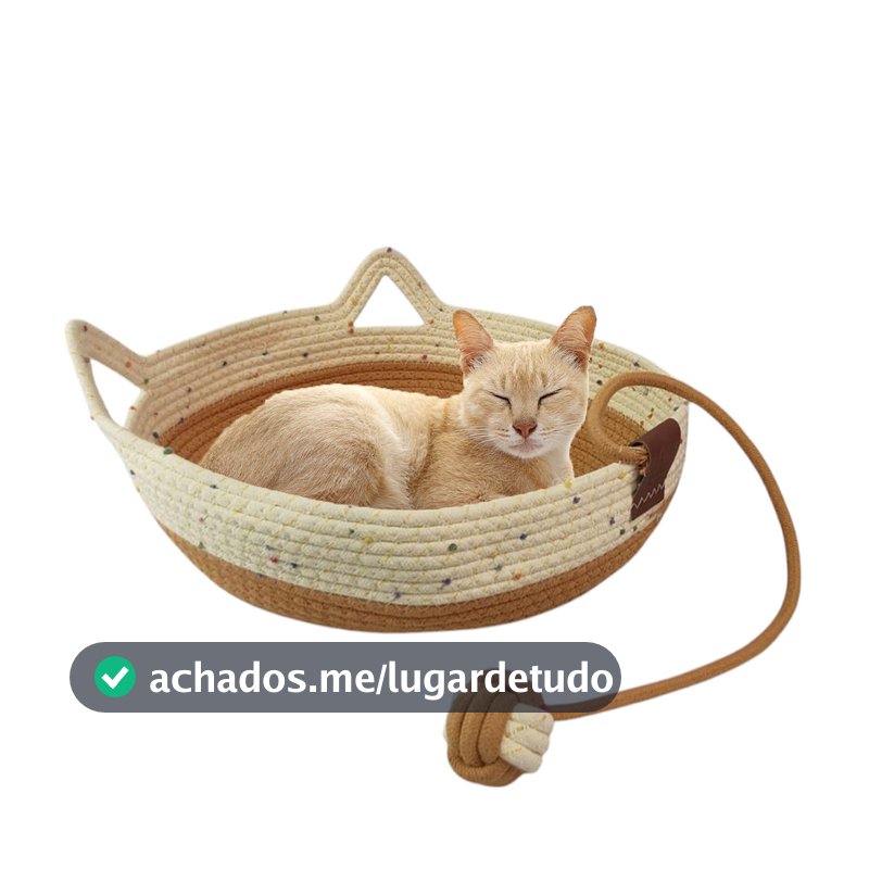 Cama Gato Cestinho Ninho Pet Felino Arranhador Caminha Rasqueadora Confortavel Animais Estimaçao Casa Petshop