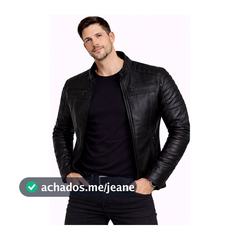 Jaqueta Masculina 100% Couro Bovino Genuíno Vintage Vibe