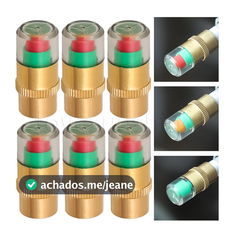4Pcs Indicador De Pressão De Pneus Para Carros-Acessórios De Estilo Exterior Veículos-Substituível , Multifuncional-Tampa Universal De Alerta De Bico De Motocicleta