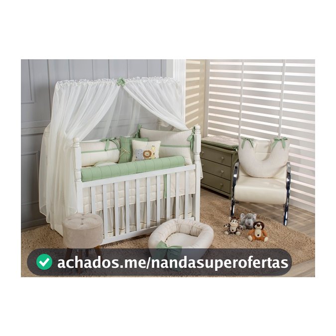 Kit Berço Americano Menino Safari Bita 11 Peças Algodão