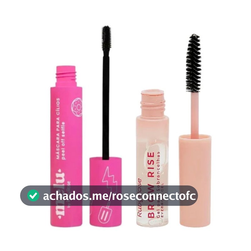 Kit Mascara De Cilios Melu Ruby Rose Rimel + Brow Rise Gel Para Sobrancelhas E2503 Ruby Rose