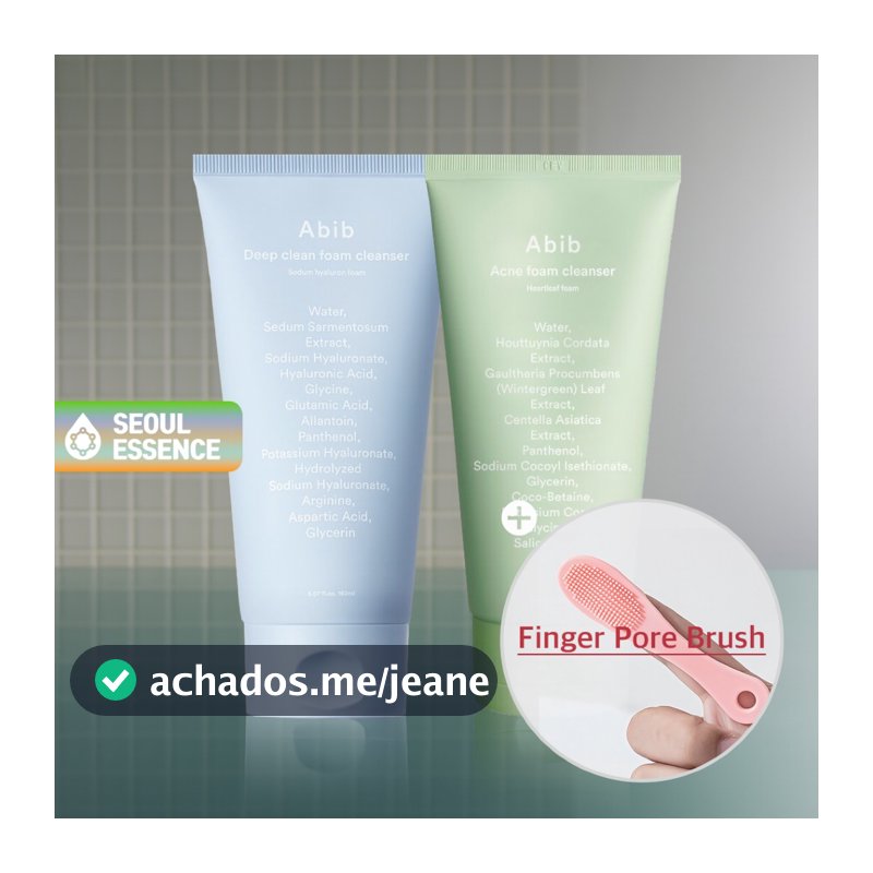 Abib Limpador De Espuma De Limpeza Profunda Sedum Hyaluron/Acne Folha De Coração 150ml